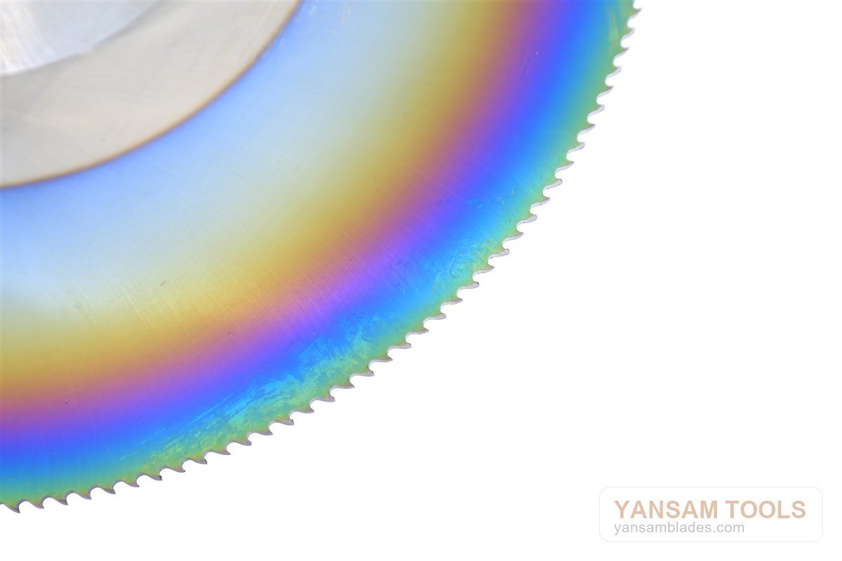 Coated HSS saw blade edge
